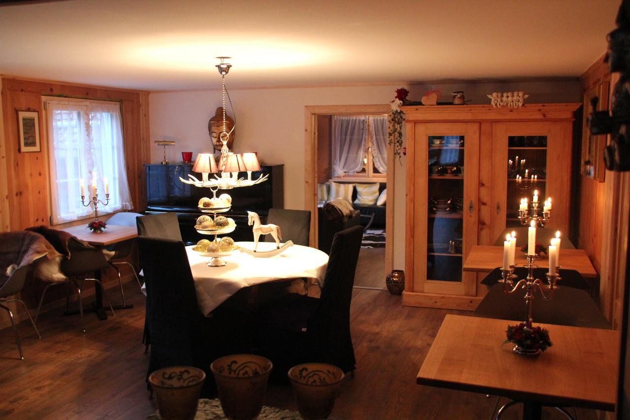 Chesa Prema Bed & Breakfast - Restaurant Disentis Zewnętrze zdjęcie